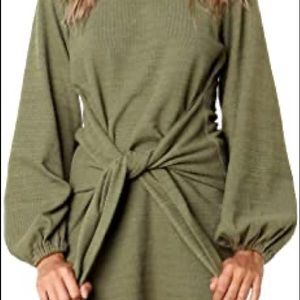 R Vivimos Tie Waist Dress